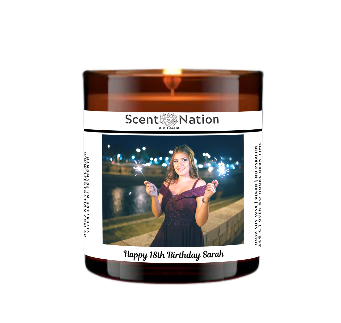 18th Birthday Gift - Best Personalised Candle in Australia