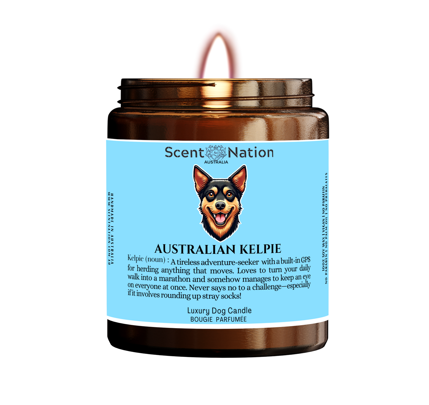 (Dog Noun Candle) Custom Dog Gifts Australia – Funny & Unique Personalised Dog Breed Candle