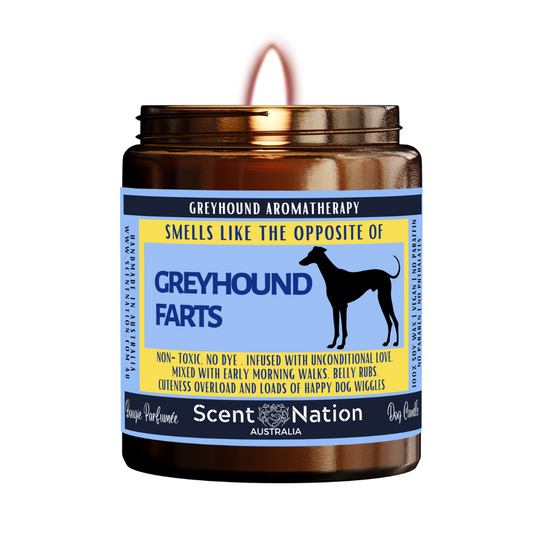 GREYHOUND   Dog Gifts - Dog Candle for Dog lovers in Australia