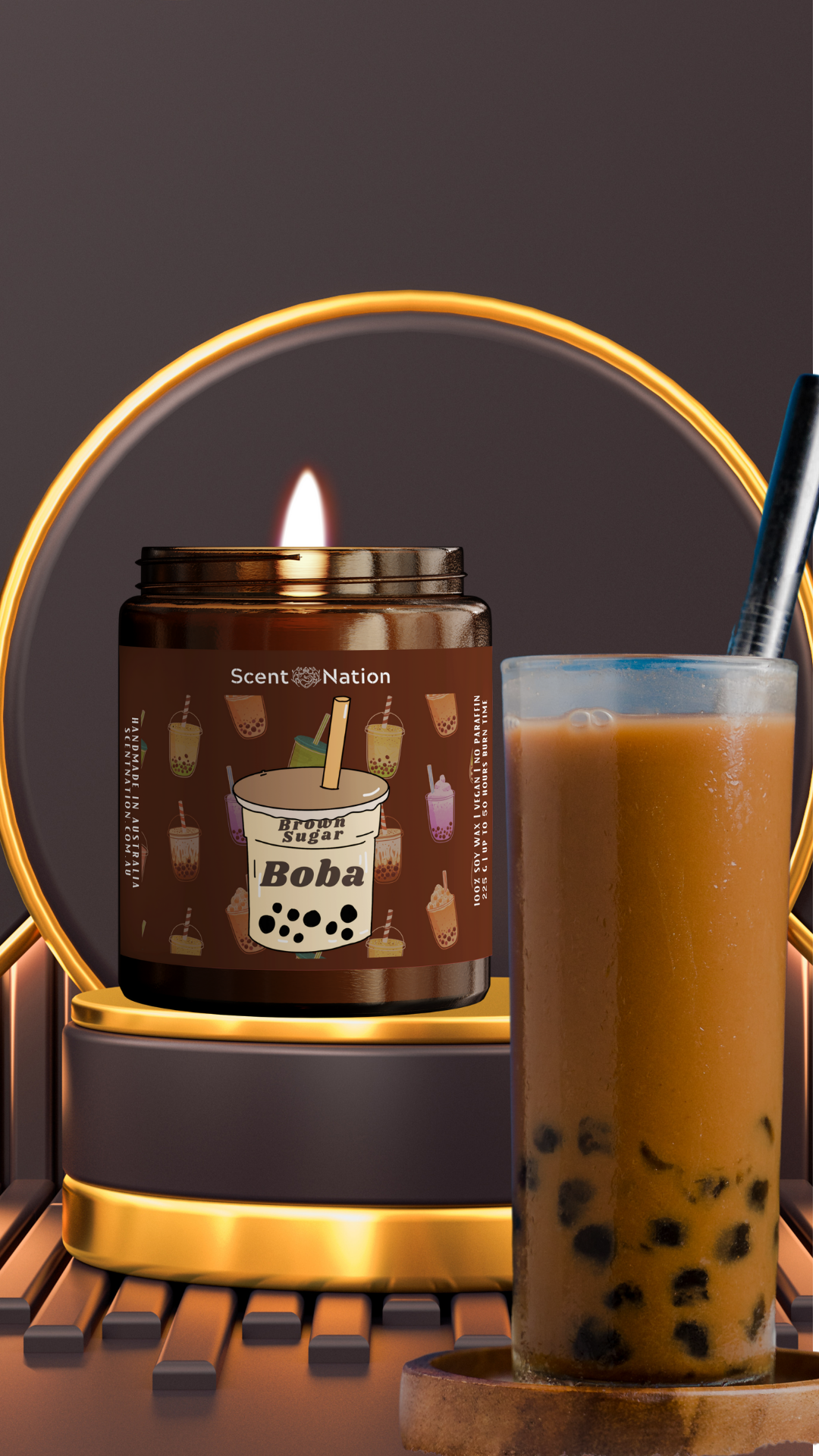 Brown Sugar Boba Scented Candle