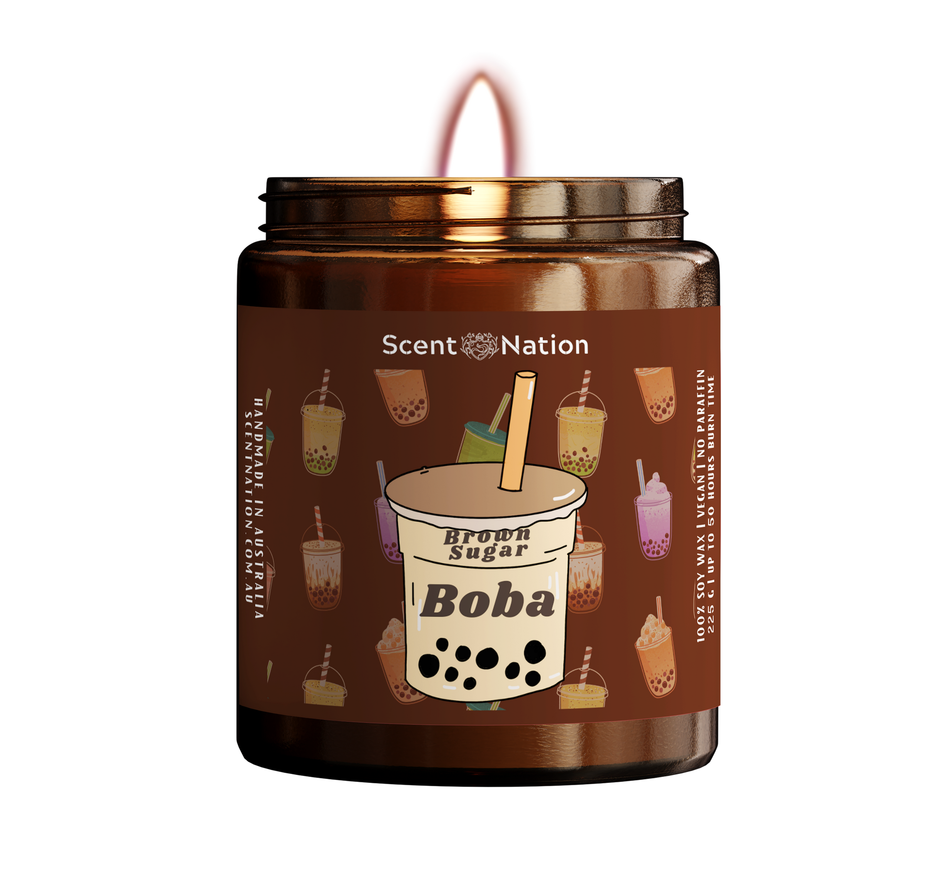 Boba Brown Sugar Bubble Tea Scented Candle