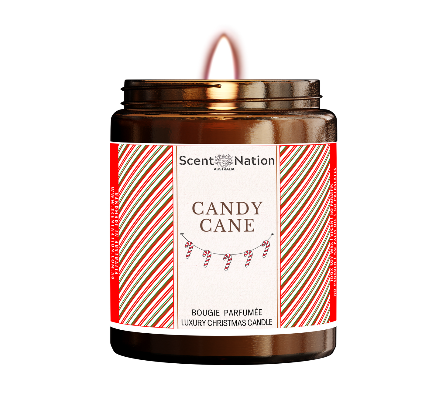 Christmas Candle - Candy Cane Scented