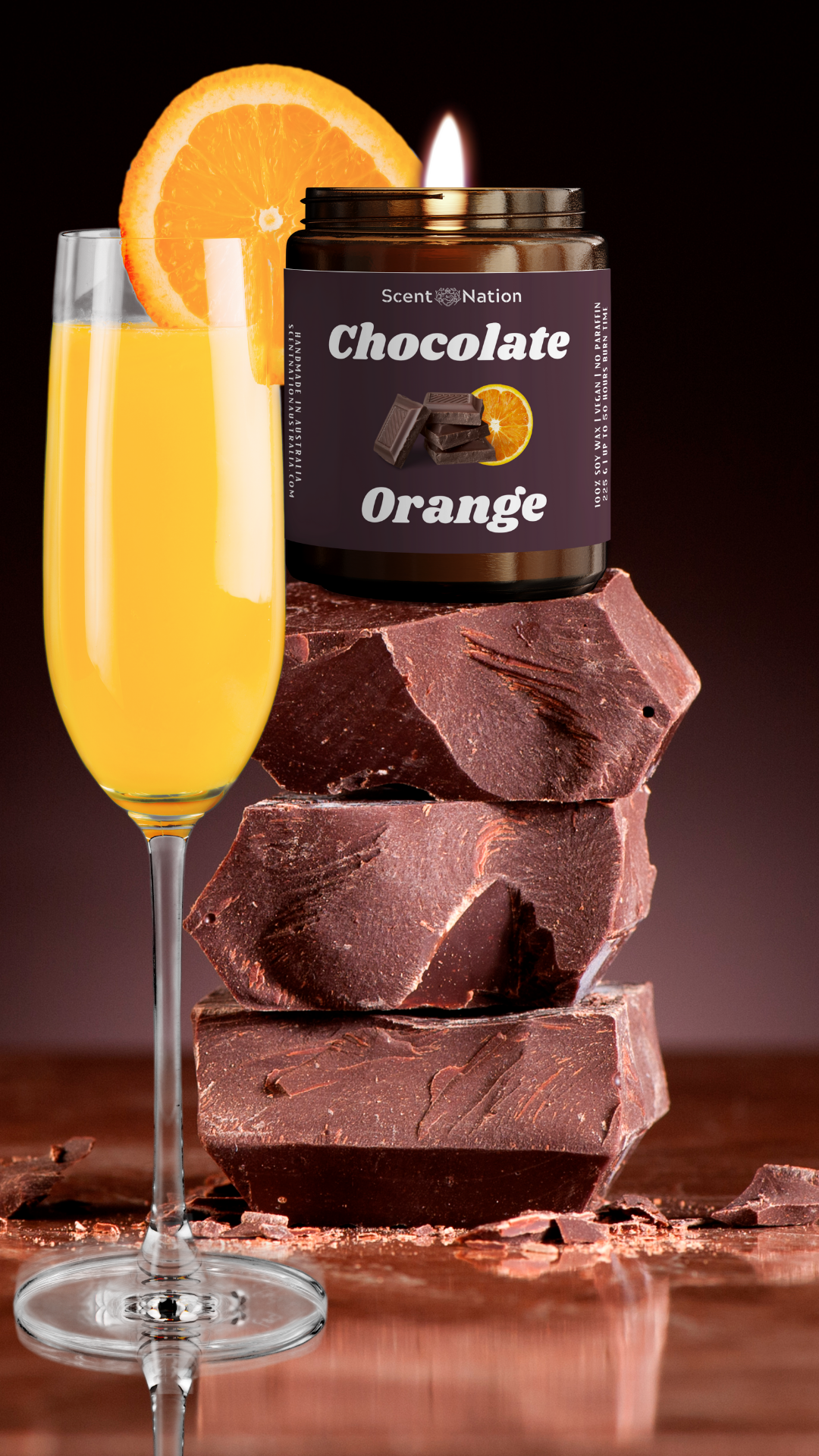 Chocolate Orange Scented Candle