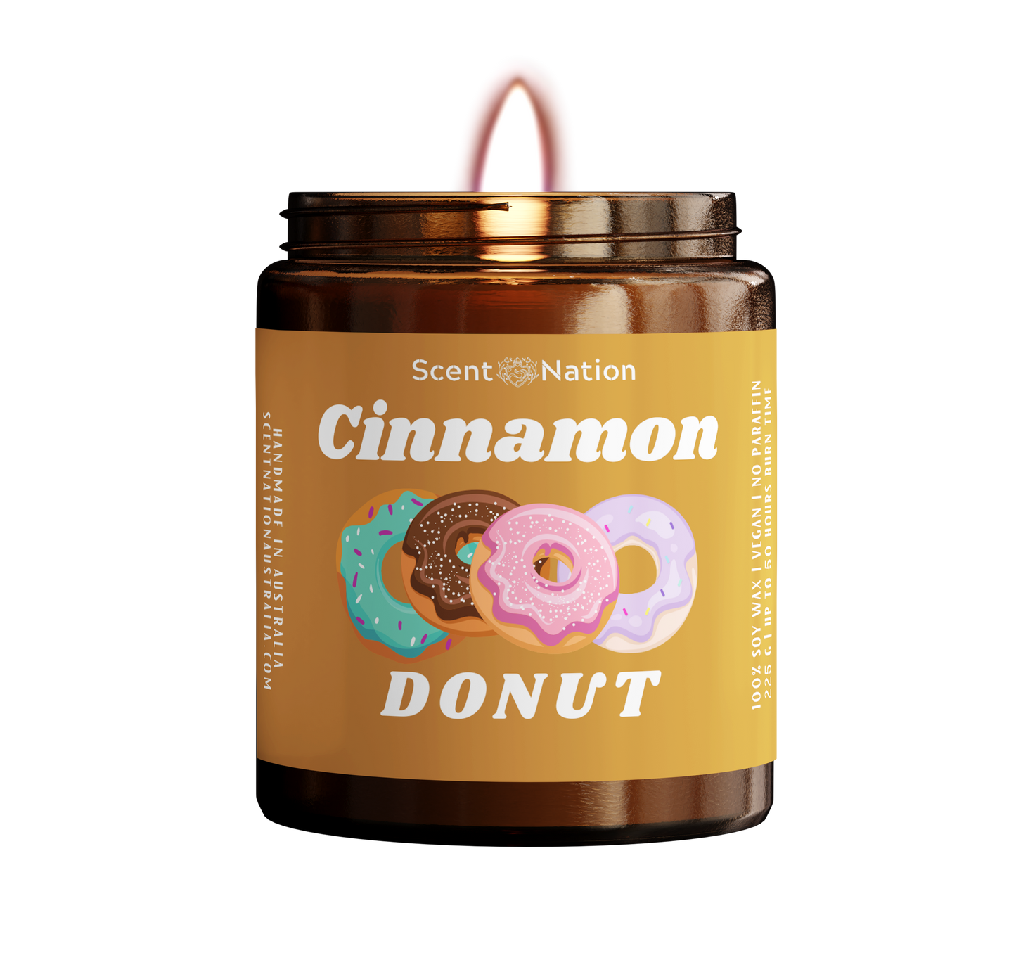 Cinnamon Donut Scented Candle