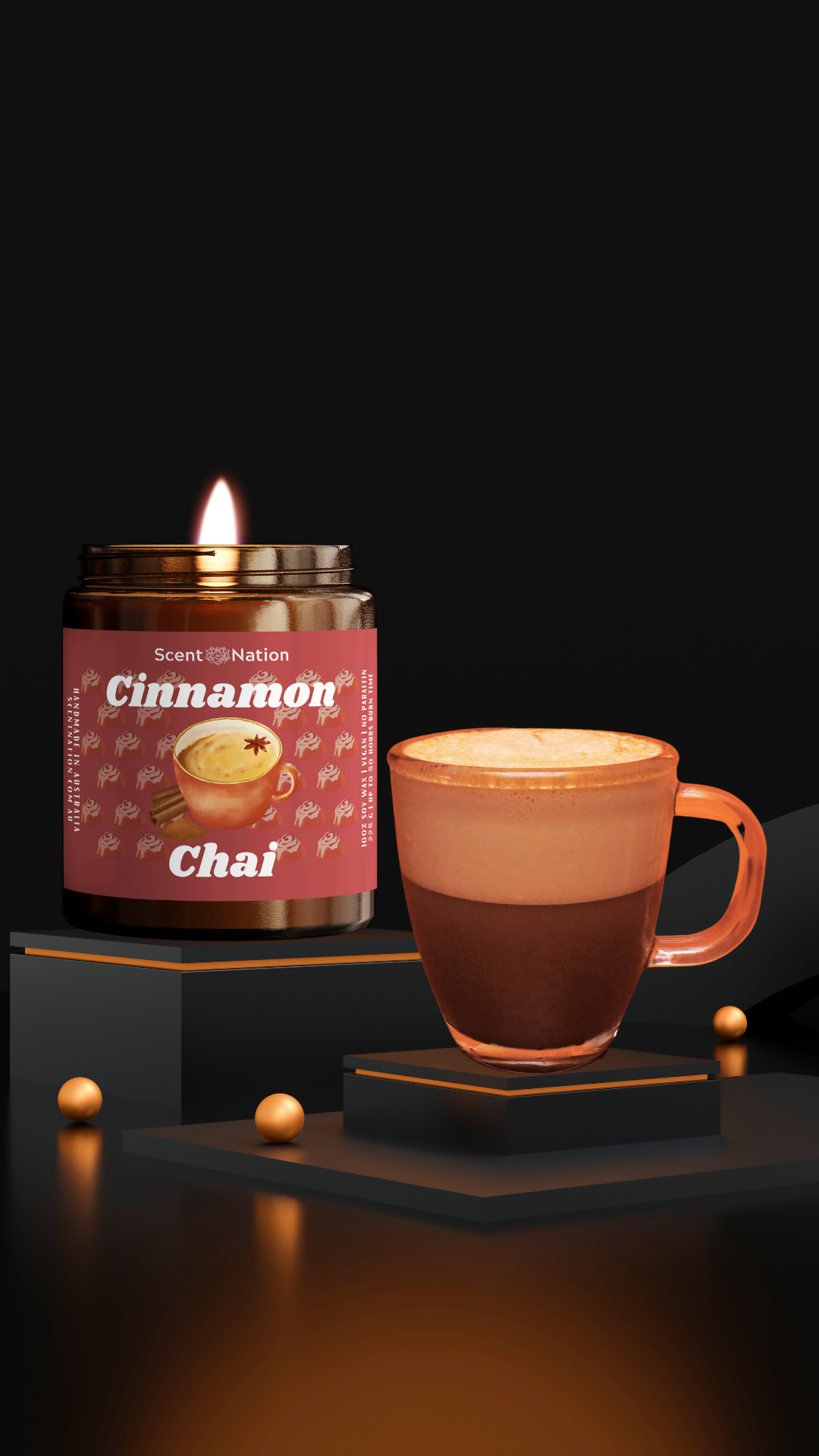 Cinnamon Chai Scented Candle