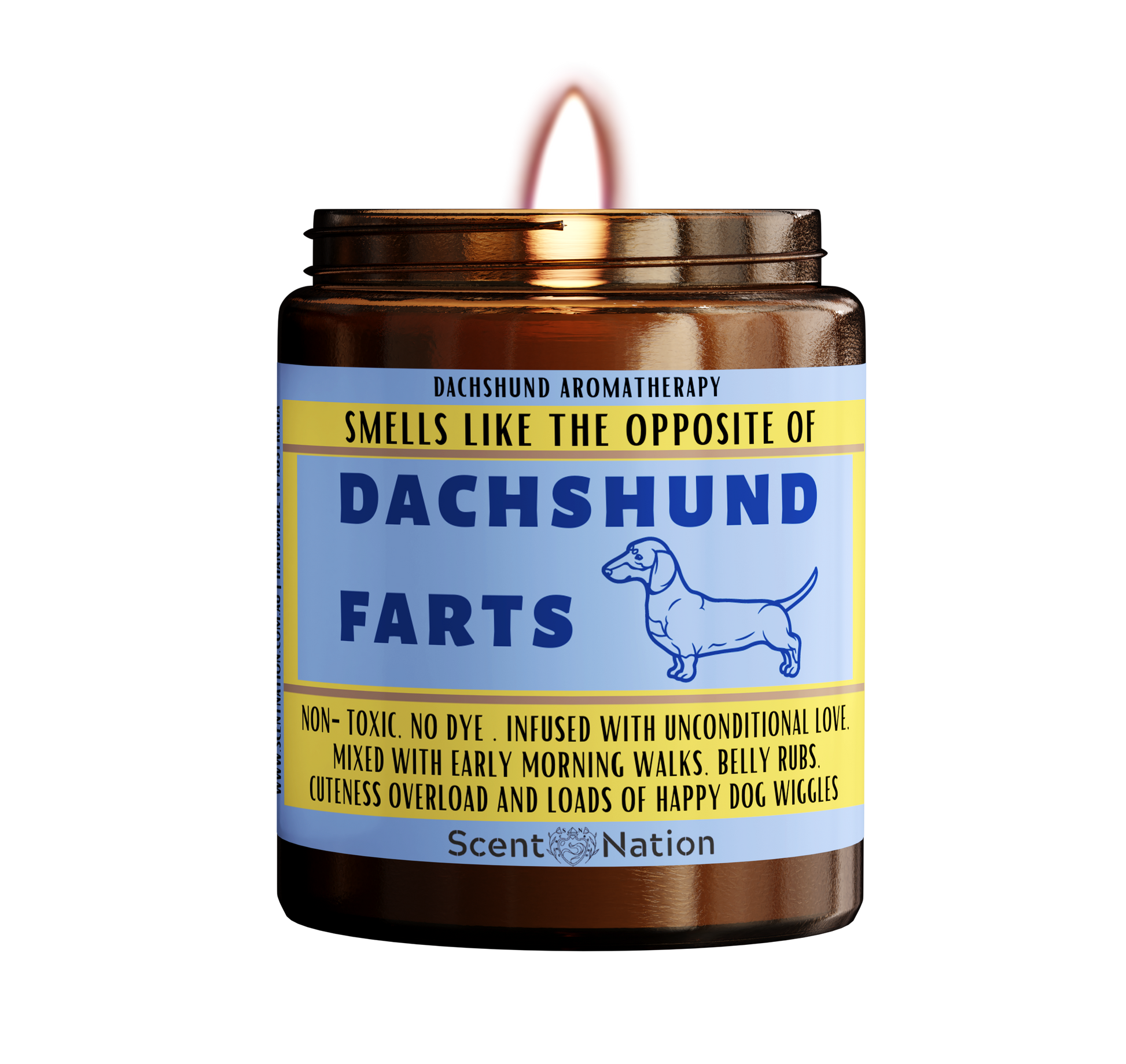 Dachshund candle - perfect gifts for dog lovers in Australia 