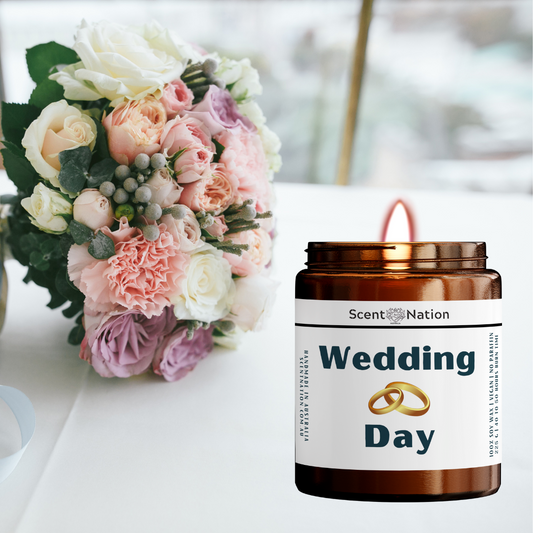 Wedding Day Themed Candle