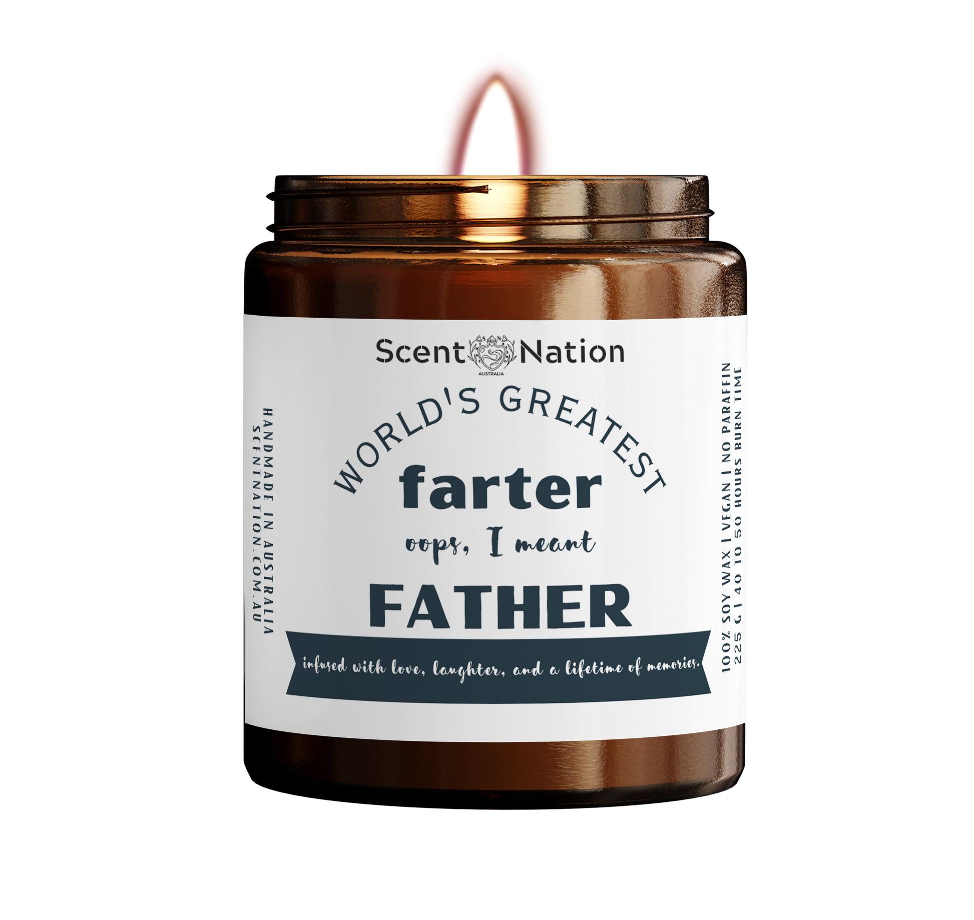 Gift ideas for dad on fathers day, birhtday, christmas - Worlds Greatest Father Candle