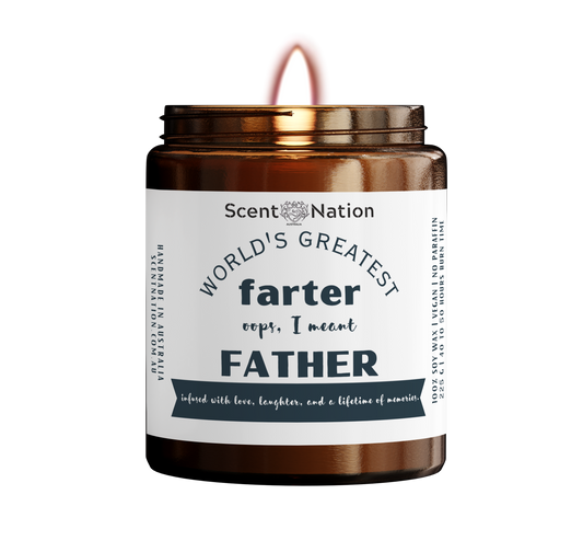 Gift ideas for dad on fathers day, birhtday, christmas - Worlds Greatest Father Candle