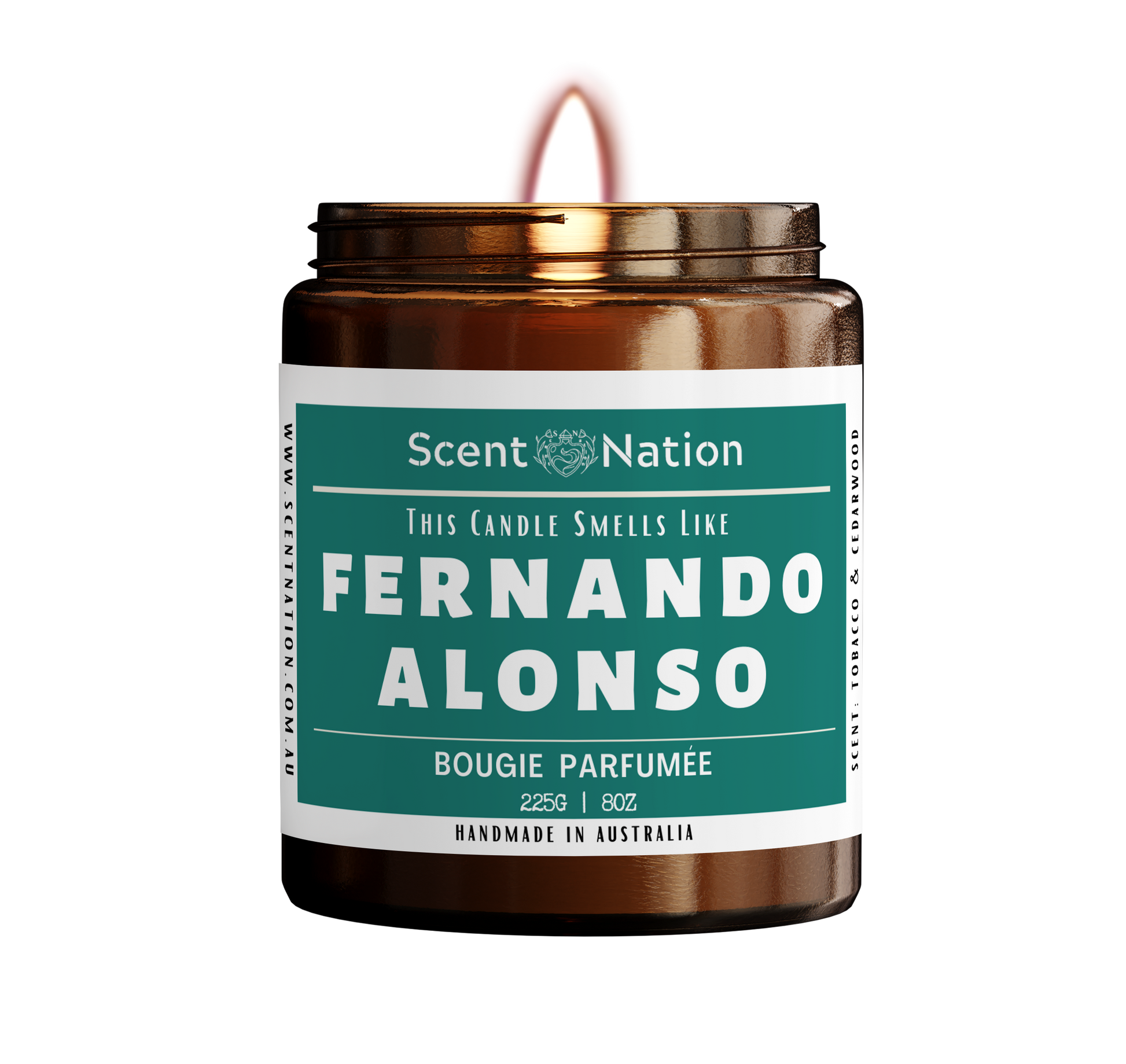 Fernando Alonso Formula 1 F1 Candle Merch