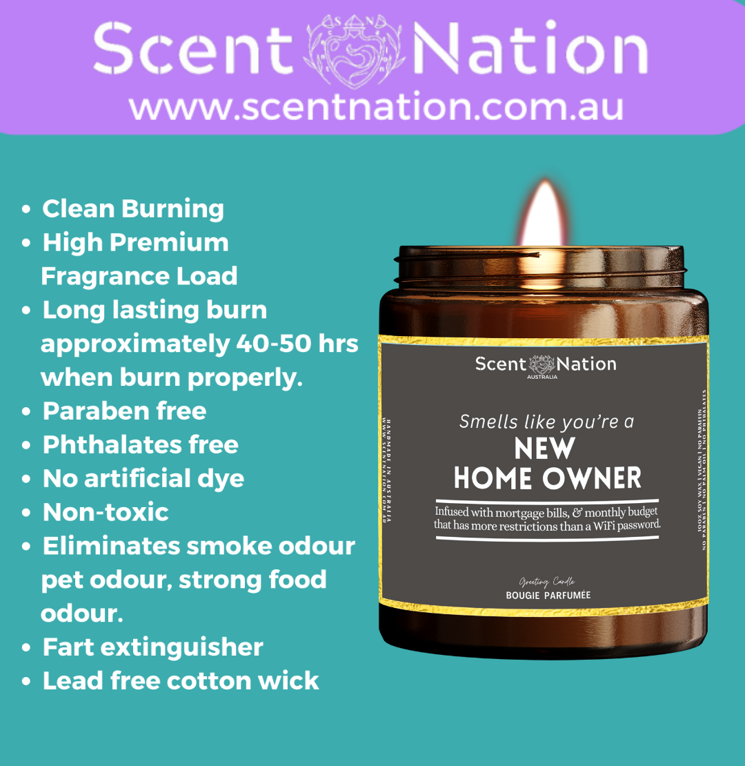 Housewarming Gift | Australia’s Best Funny Housewarming Gifts: Scented Candles by Scent Nation Australia