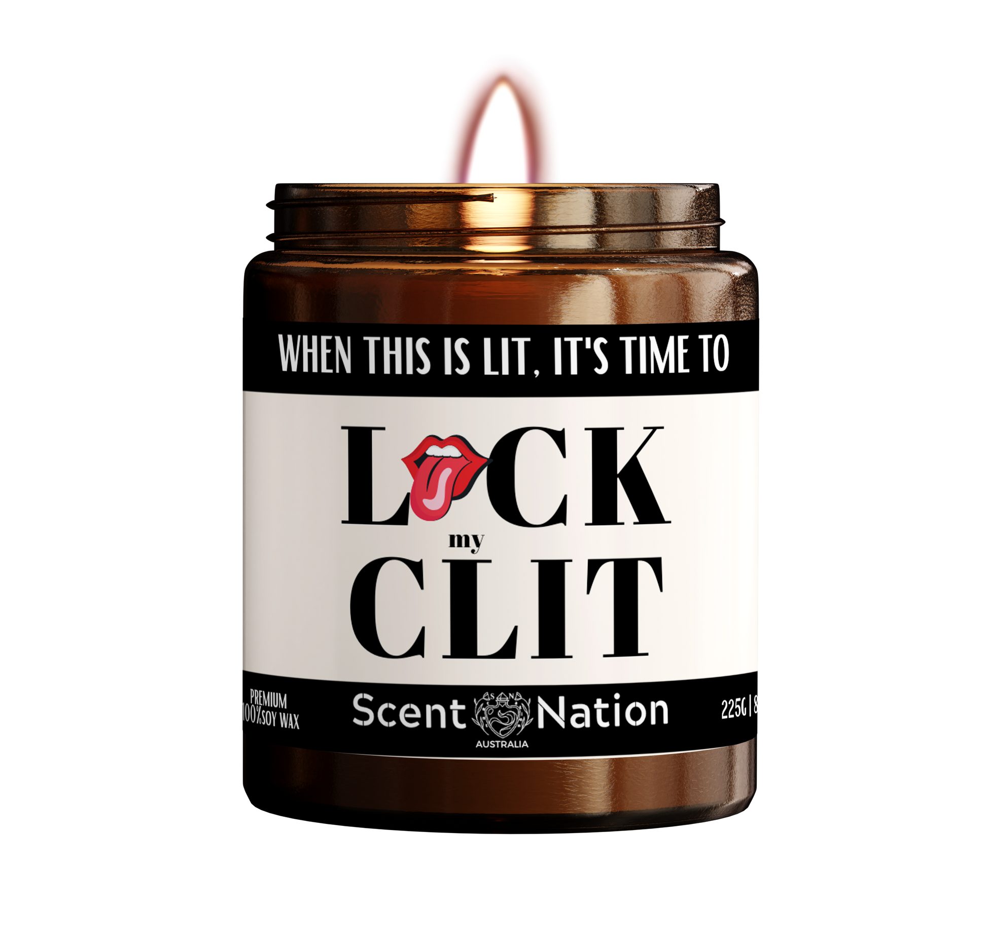 Funny Candle Gift For Her When This Candle's Lit It's Time To Lick