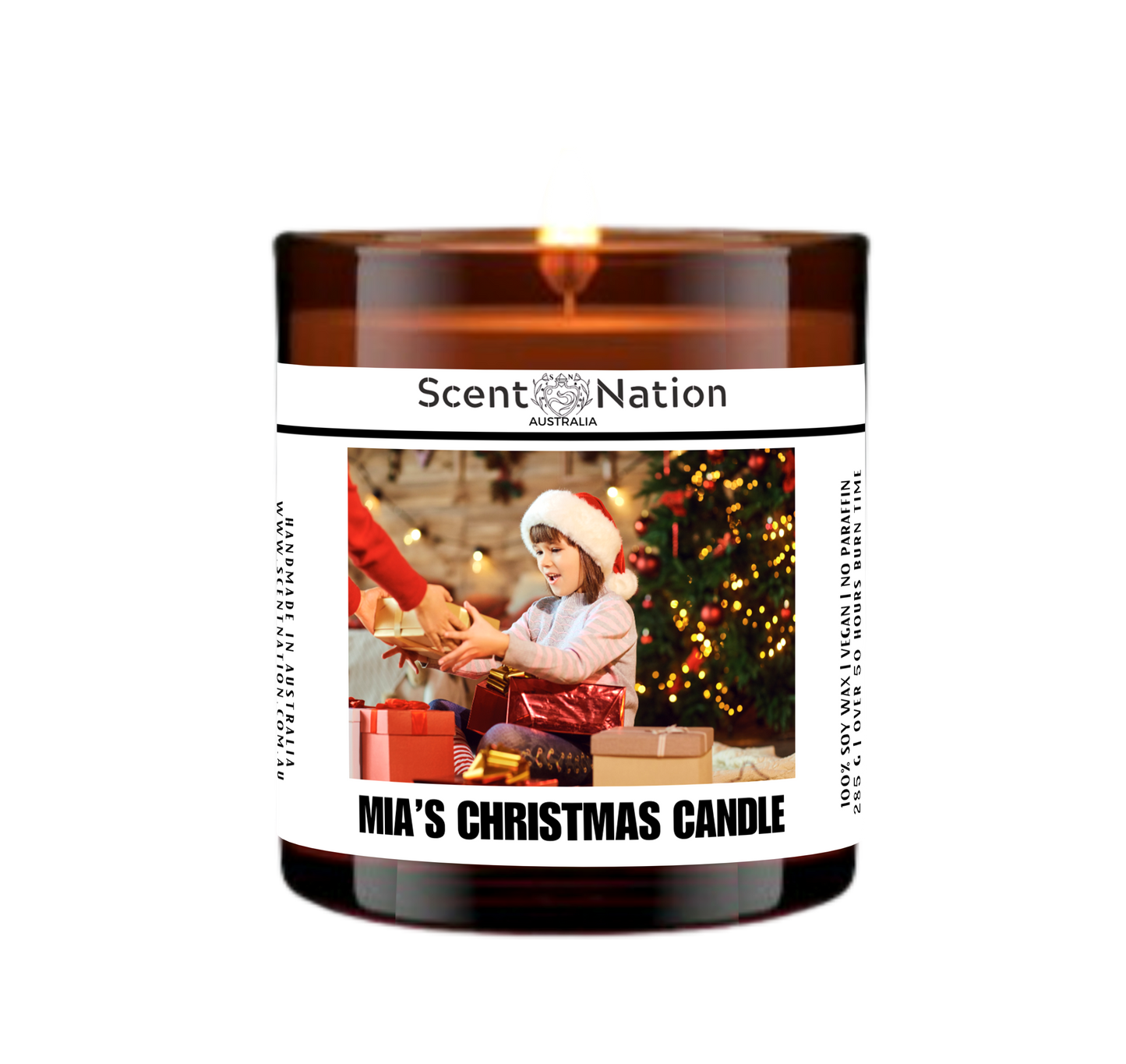 Christmas Candle - Personalised Photo Candle