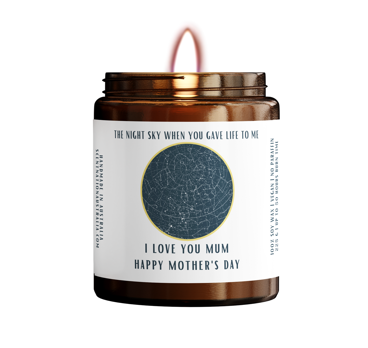 Star Map /  Night Sky Candle