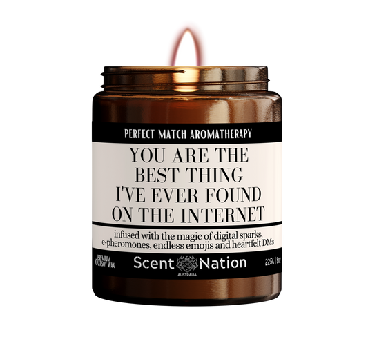 You are the Best thing I ever found on the Internet Scented Soy Candle