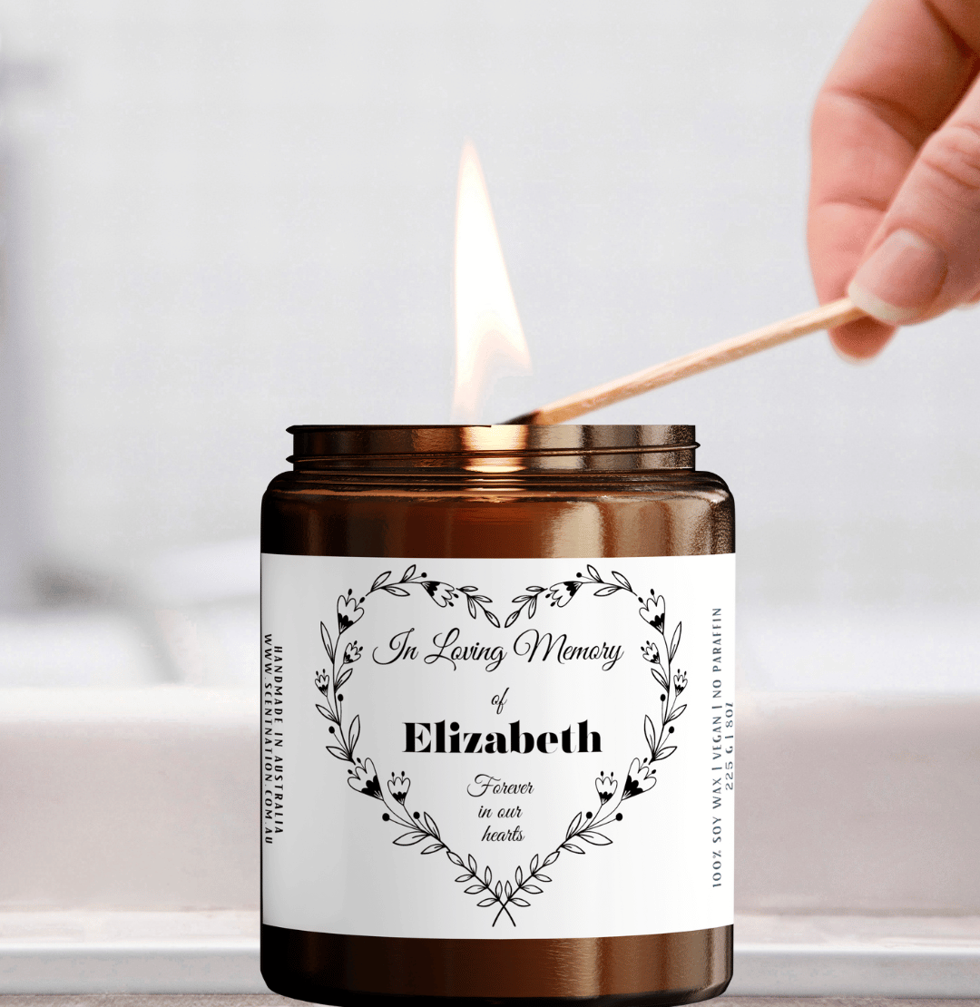 Personalised Memorial Candles | Remembrance & Sympathy Candles | In Loving Memory