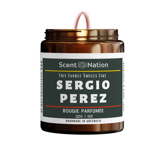 Sergio Perez F1 Merch - Smells like Sergio Perez Candle