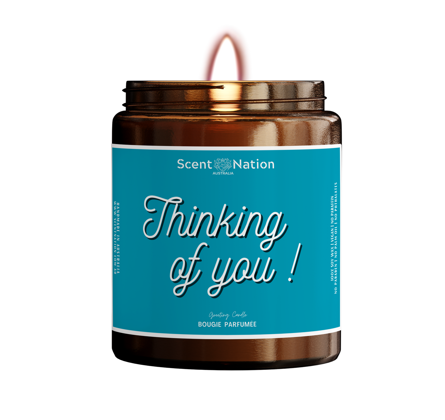 Thinking of You Candle: A Modern Twist on Greeting Cards – Personalised Scented Gift | Scent Nation Australia