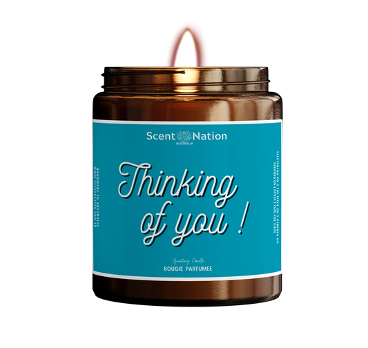 Thinking of You Candle: A Modern Twist on Greeting Cards – Personalised Scented Gift | Scent Nation Australia