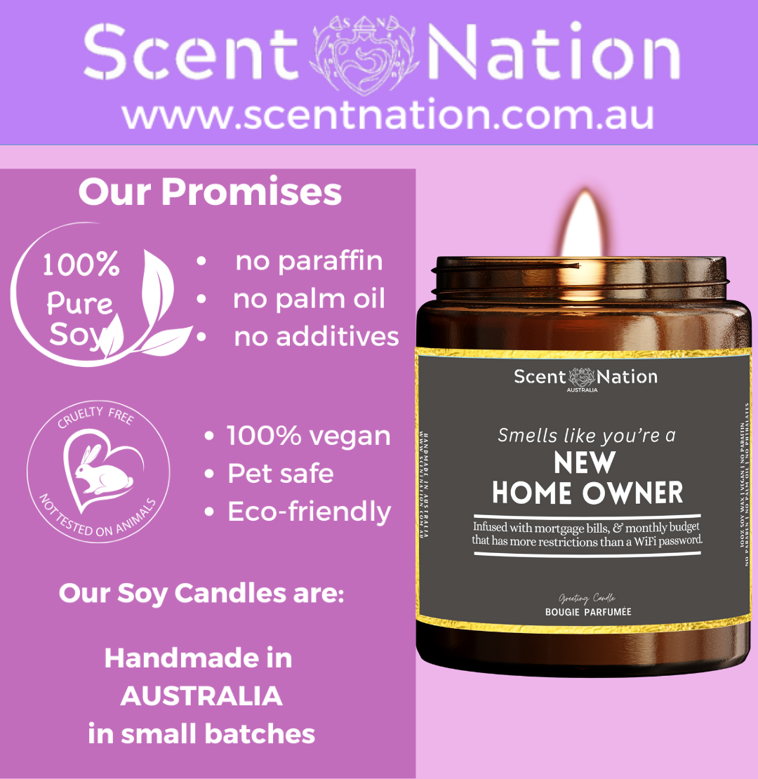 Housewarming Gift | Australia’s Best Funny Housewarming Gifts: Scented Candles by Scent Nation Australia