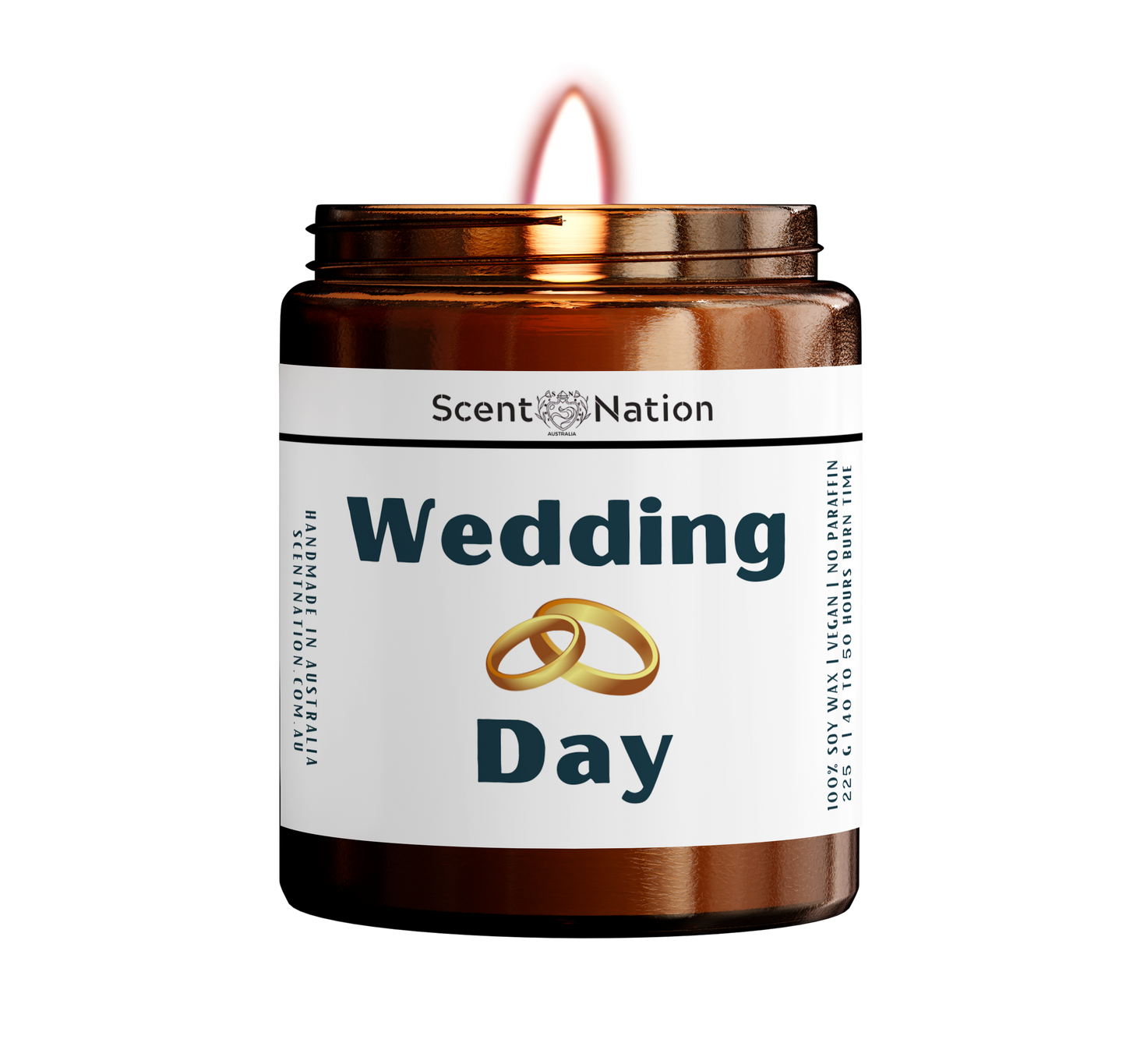 Wedding Day Themed Candle