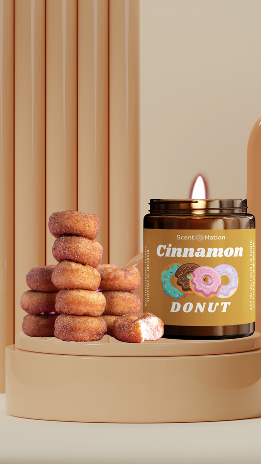 Cinnamon Donut Scented Candle