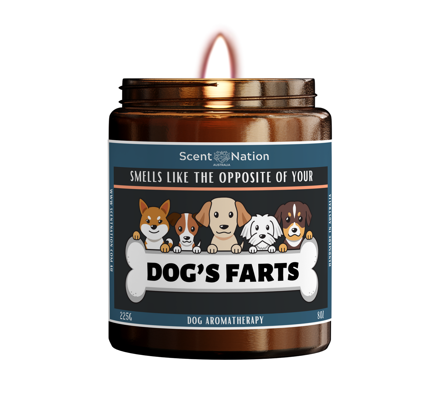 Dog fart candle -Scent Nation Australia