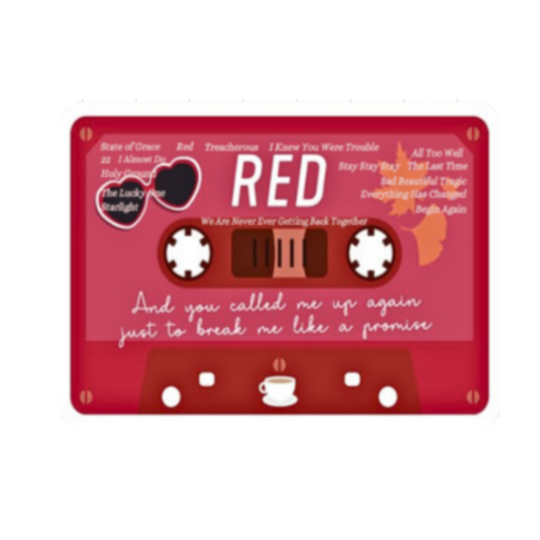 Taylor Swift Red Cassette Sticker