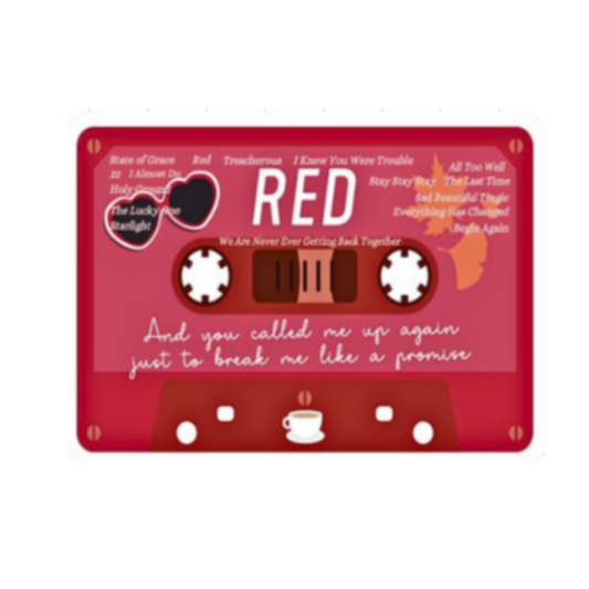 Taylor Swift Red Cassette Sticker